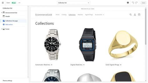Collection List Page .